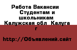 Работа Вакансии - Студентам и школьникам. Калужская обл.,Калуга г.